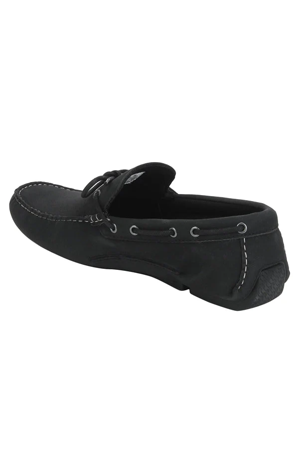Men Black Boat Shoes - Image 8