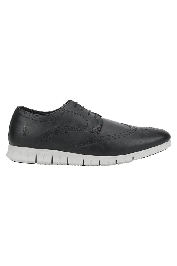 Men Black Brogue Shoes - Image 10