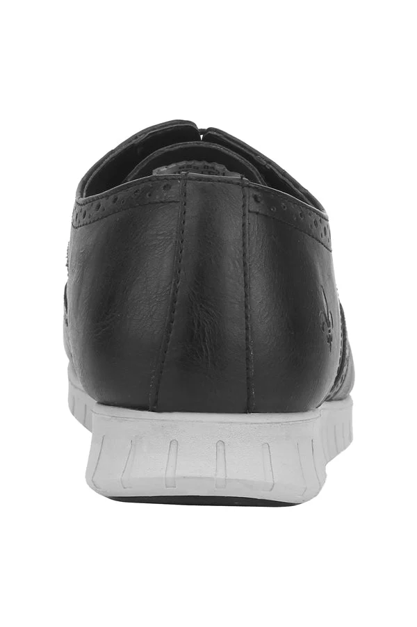 Men Black Brogue Shoes - Image 15