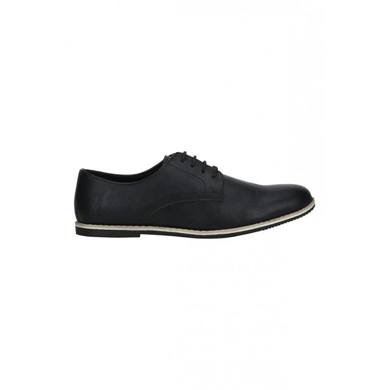 Men Black Derby Shoes - Image 2