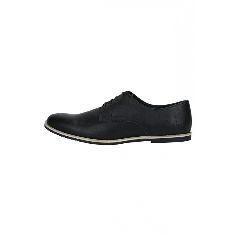 Men Black Derby Shoes - Image 3