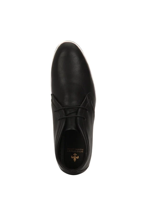 Men Black Derby Shoes - Image 5