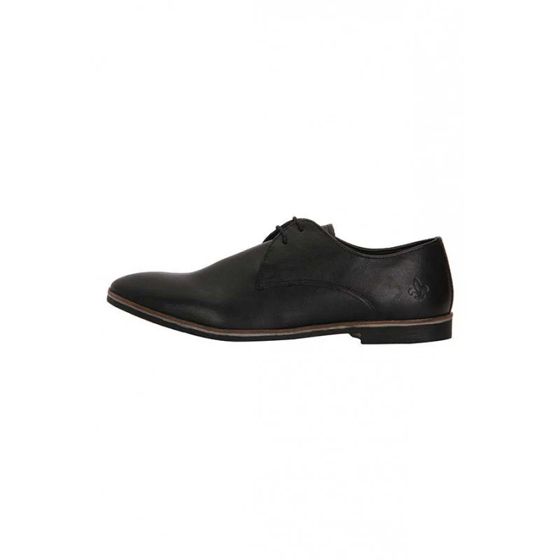 Men Black Derby Shoes - Image 4