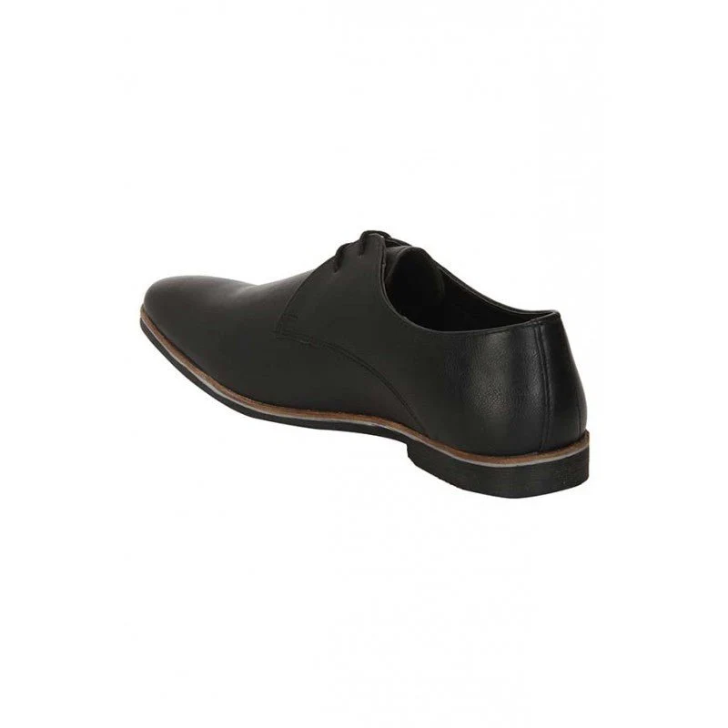 Men Black Derby Shoes - Image 5