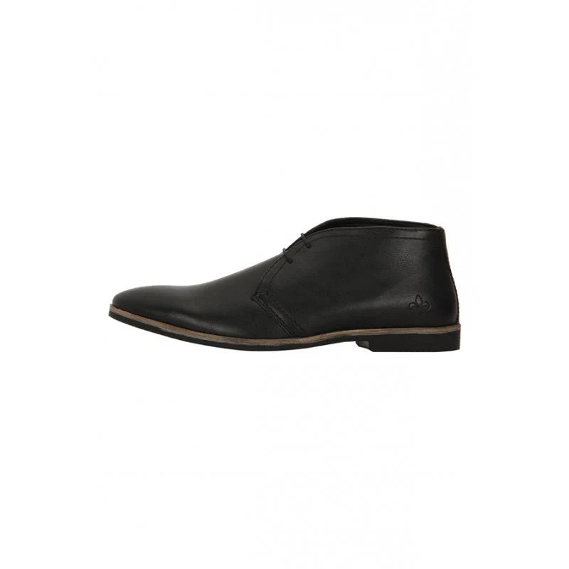 Men Black Derby Shoes - Image 3