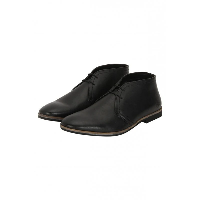 Men Black Derby Shoes - Image 4