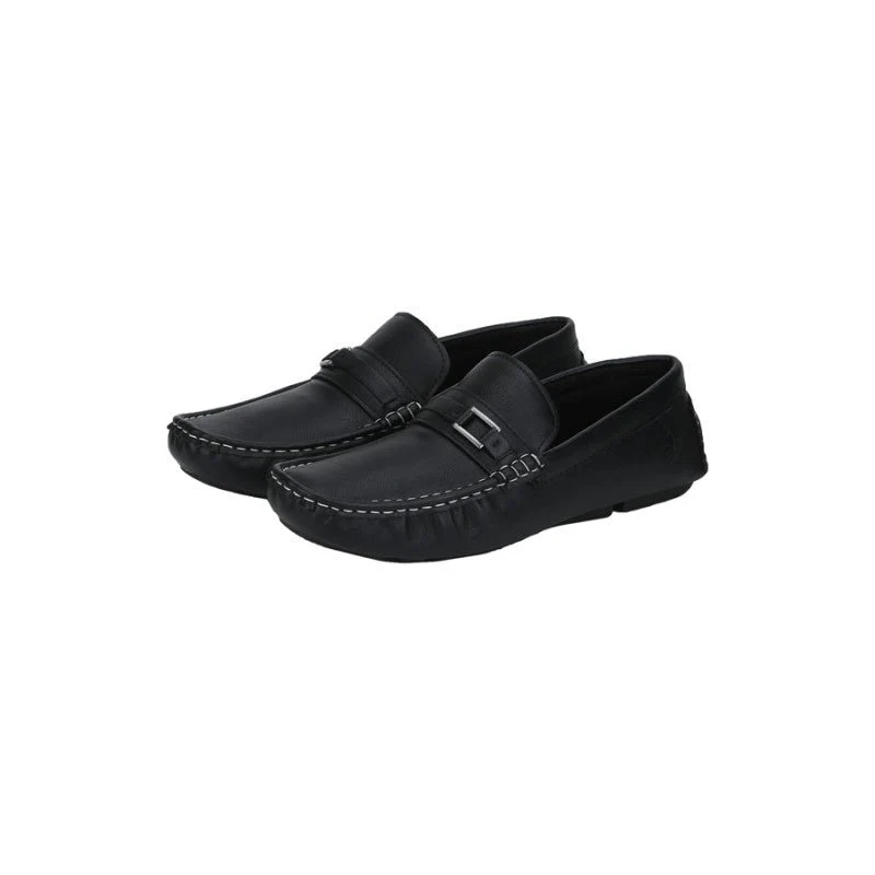 Men Black Driving Shoes - Image 4
