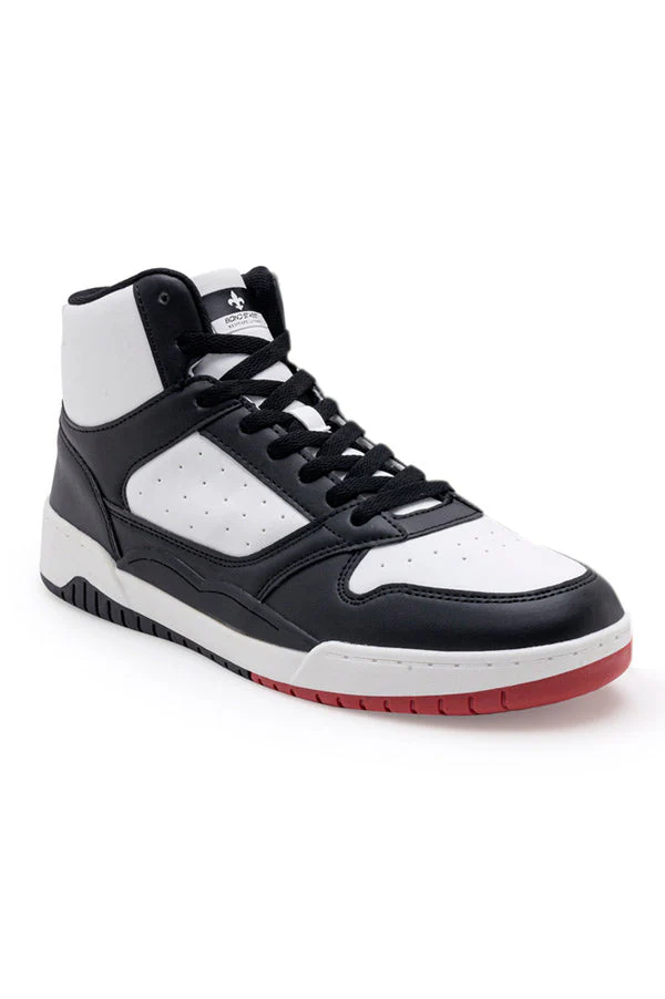 Men Black High-Top Sneakers - Image 2