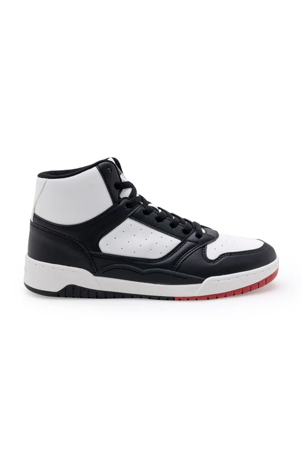 Men Black High-Top Sneakers - Image 3