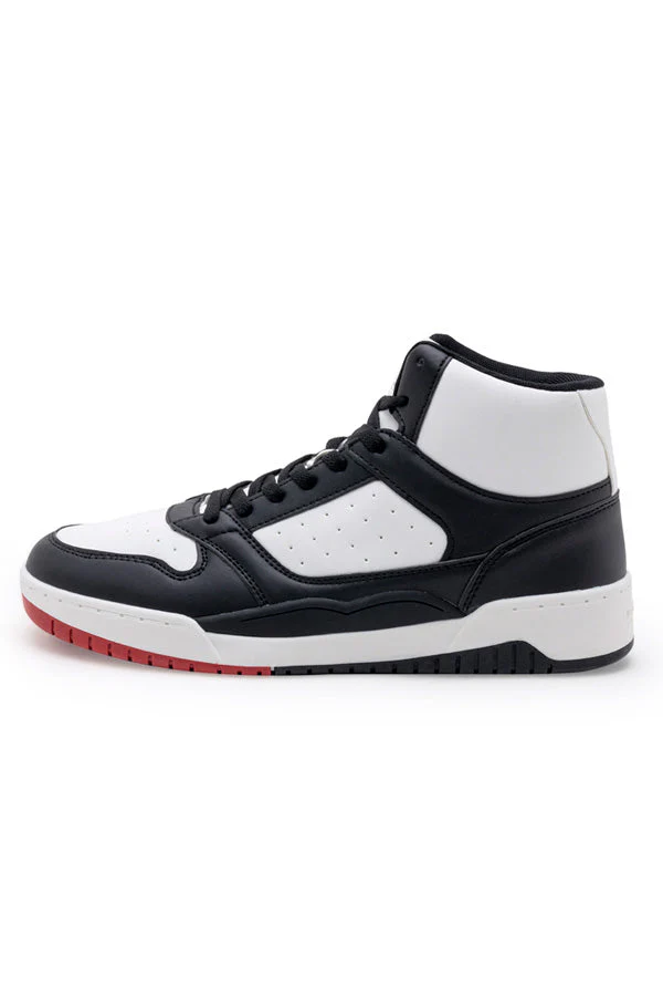 Men Black High-Top Sneakers - Image 4