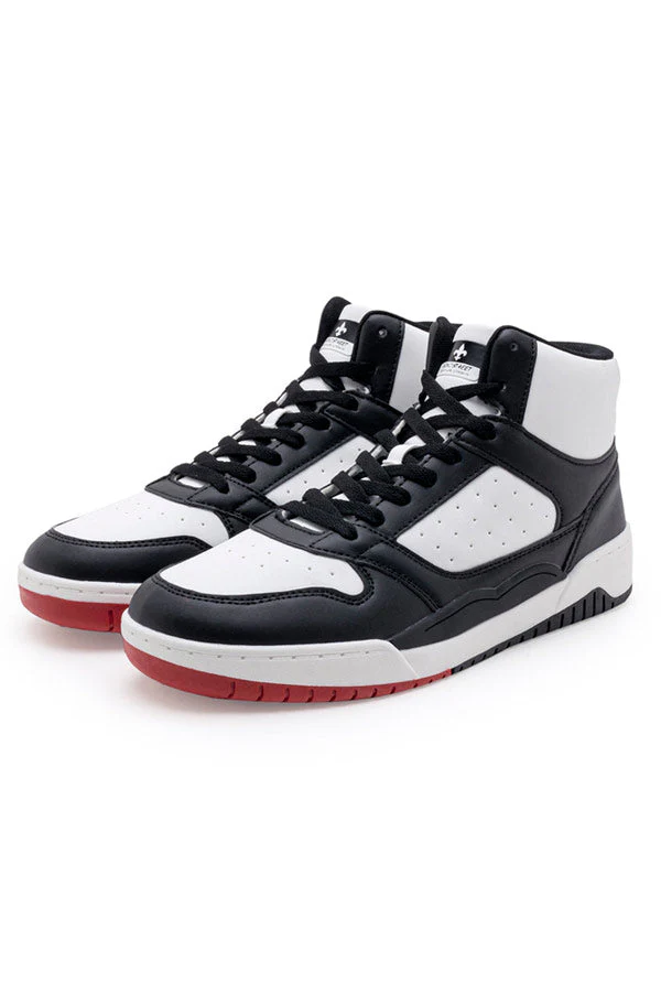 Men Black High-Top Sneakers - Image 5