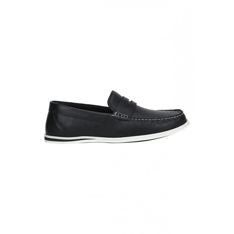 Men Black Loafers - Image 2