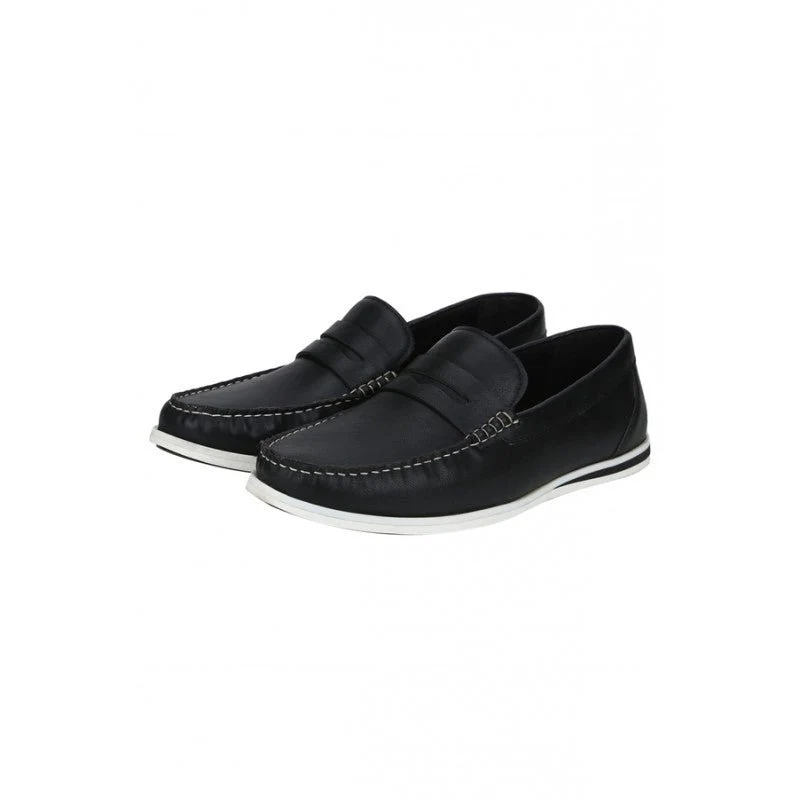 Men Black Loafers - Image 4