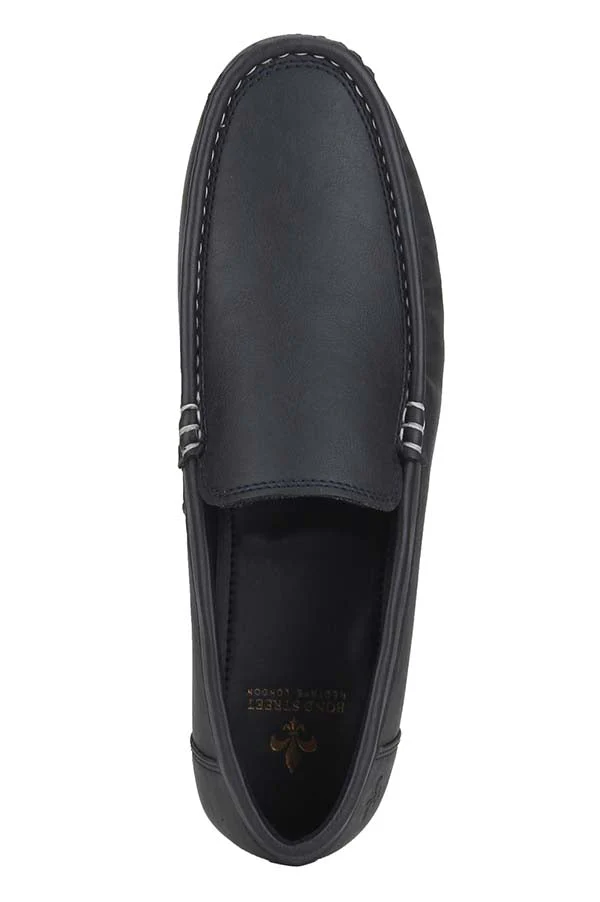Men Black Loafers - Image 55