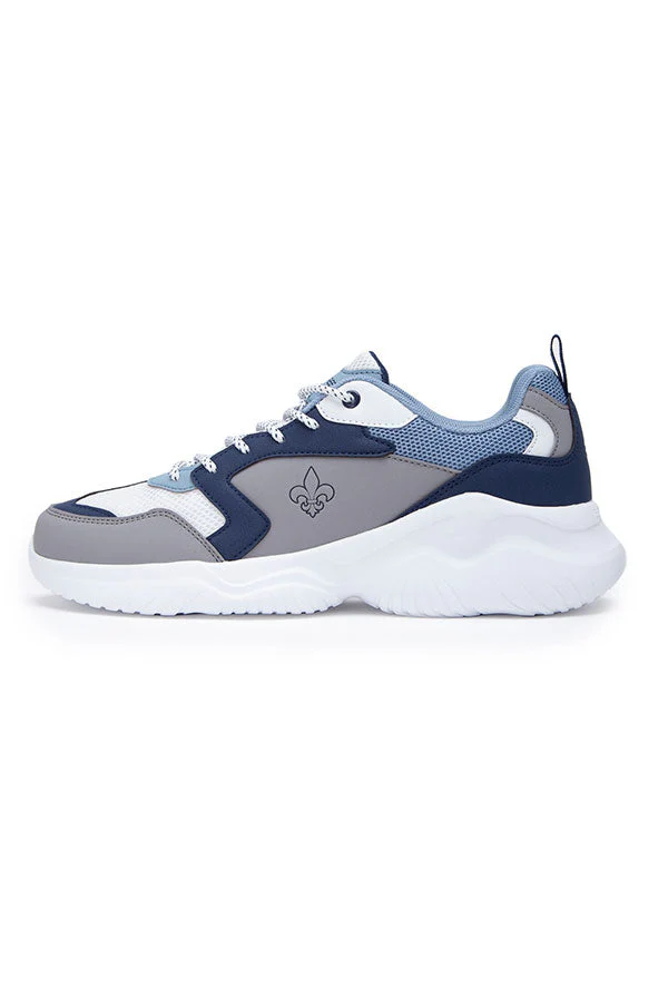 Men Blue & Grey Sneakers - Image 4