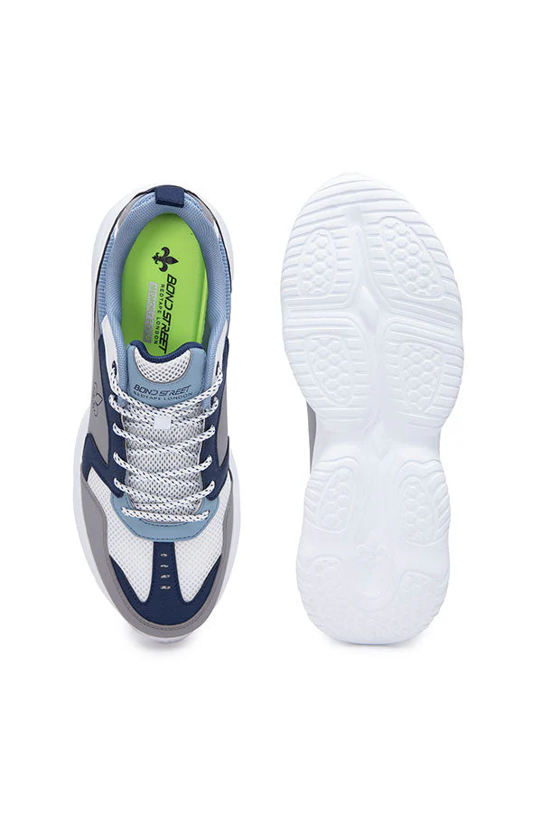 Men Blue & Grey Sneakers - Image 6