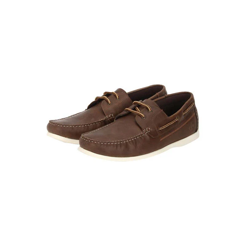 Men Brown Boat Shoes - Image 3