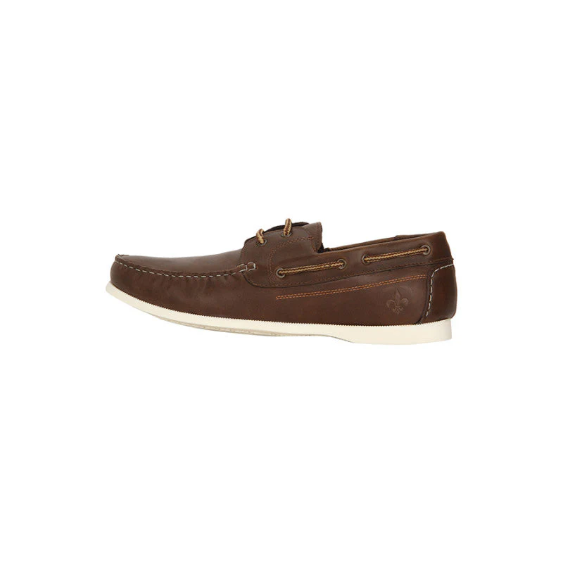 Men Brown Boat Shoes - Image 3