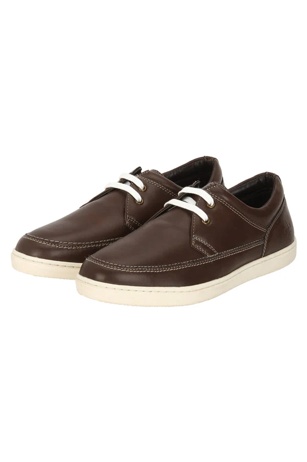 Men Brown Sneakers - Image 12