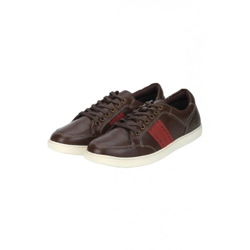 Men Brown Sneakers - Image 4