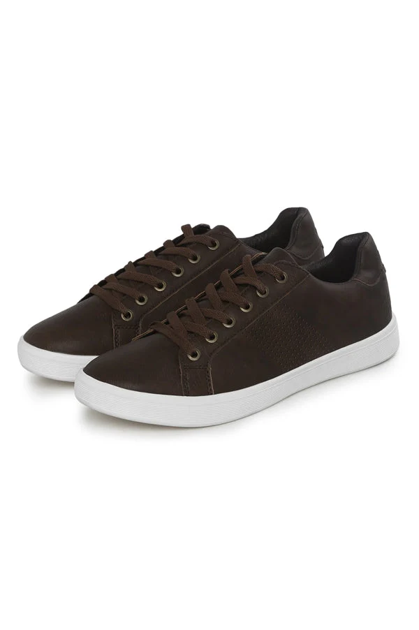 Men Brown Sneakers - Image 6