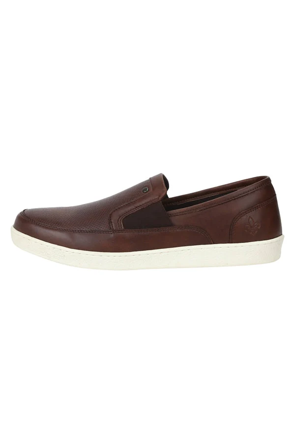 Men's Dark Tan Loafers - Image 3