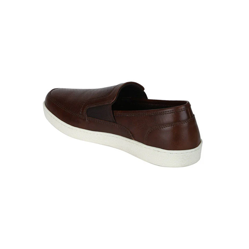 Men Dark Tan Loafers - Image 4
