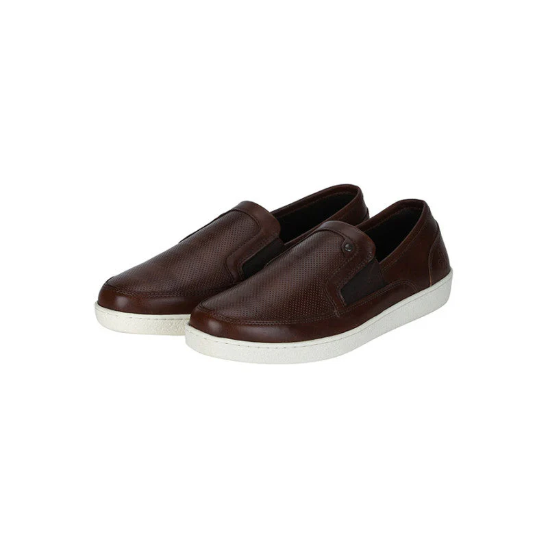 Men Dark Tan Loafers - Image 8
