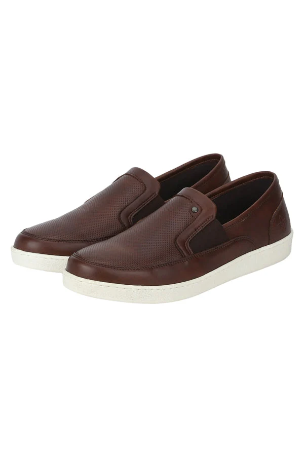 Men's Dark Tan Loafers - Image 4