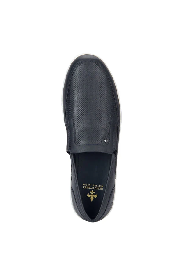 Men Navy Loafers - Image 5