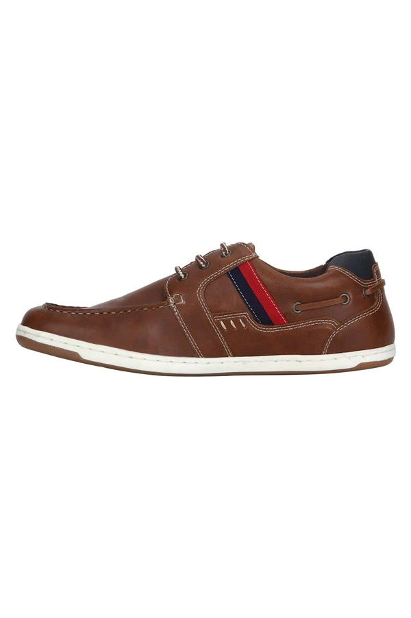 Men Light Tan Boat Shoes - Image 11