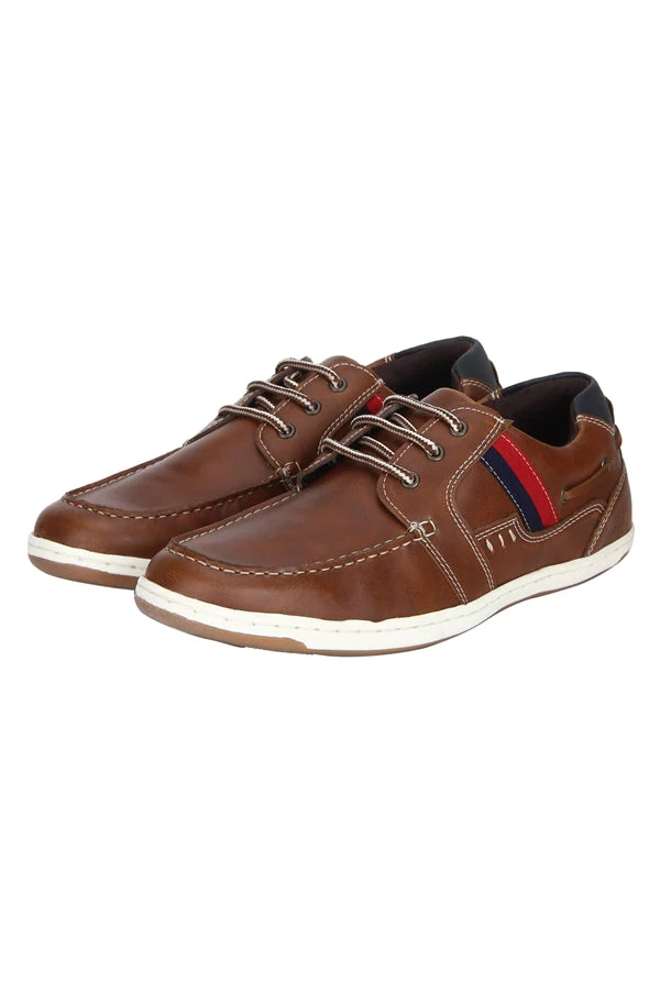 Men Light Tan Boat Shoes - Image 12