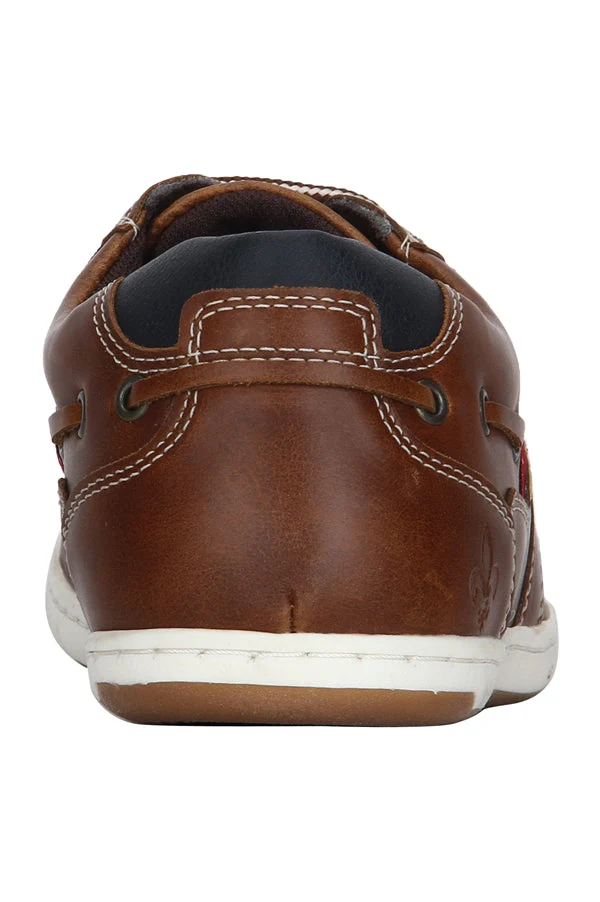 Men Light Tan Boat Shoes - Image 15