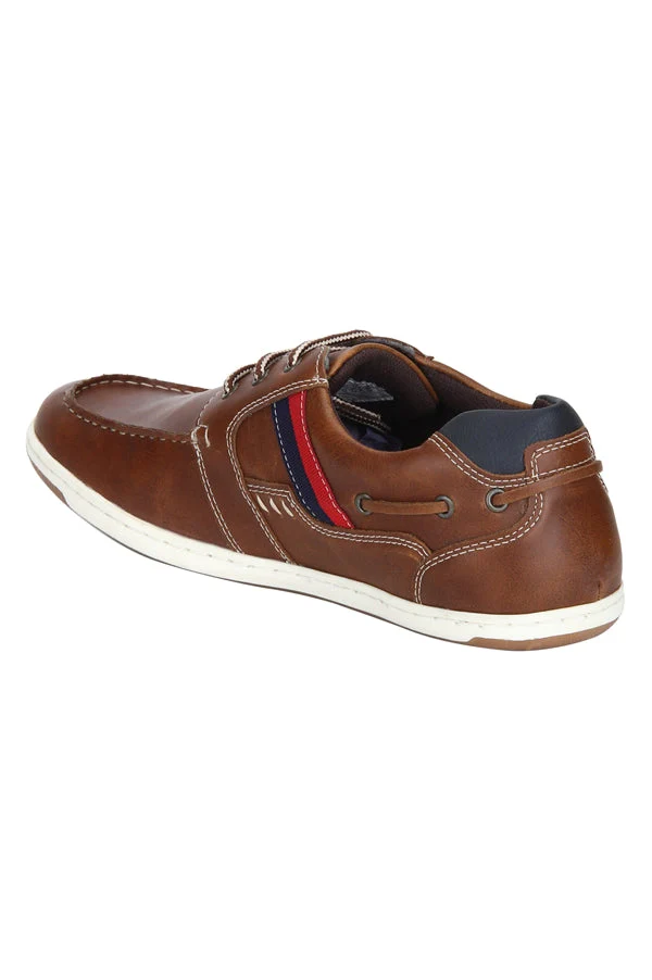 Men Light Tan Boat Shoes - Image 16