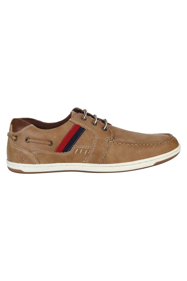 Men Light Tan Boat Shoes - Image 2