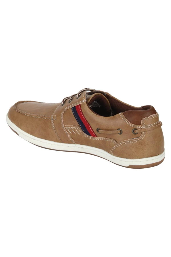 Men Light Tan Boat Shoes - Image 8