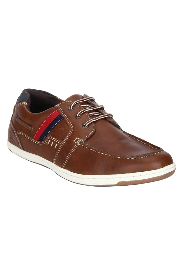 Men Light Tan Boat Shoes - Image 9