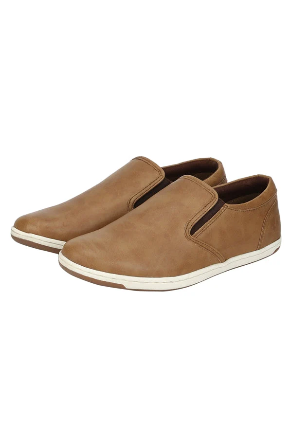 Men Light Tan Sneakers - Image 4