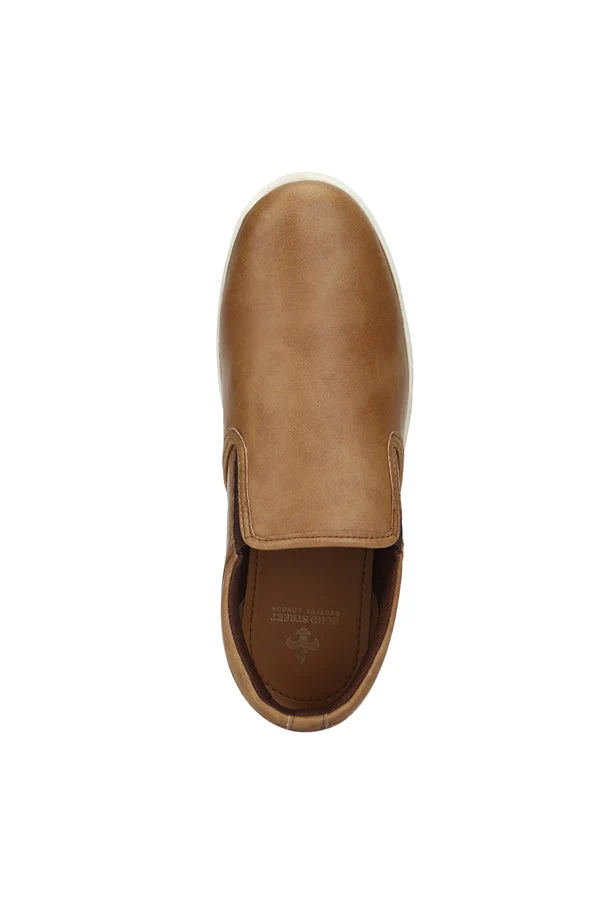 Men Light Tan Sneakers - Image 5