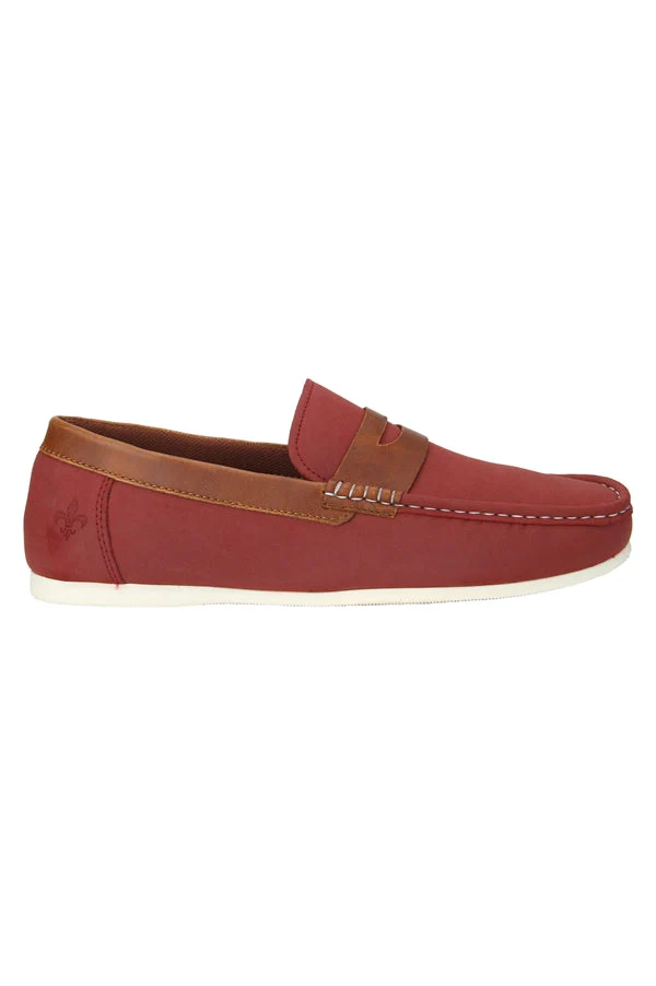 Men Maroon Loafers - Image 10