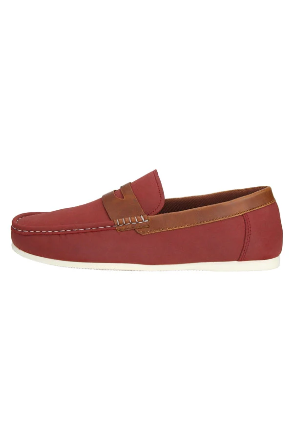 Men Maroon Loafers - Image 11