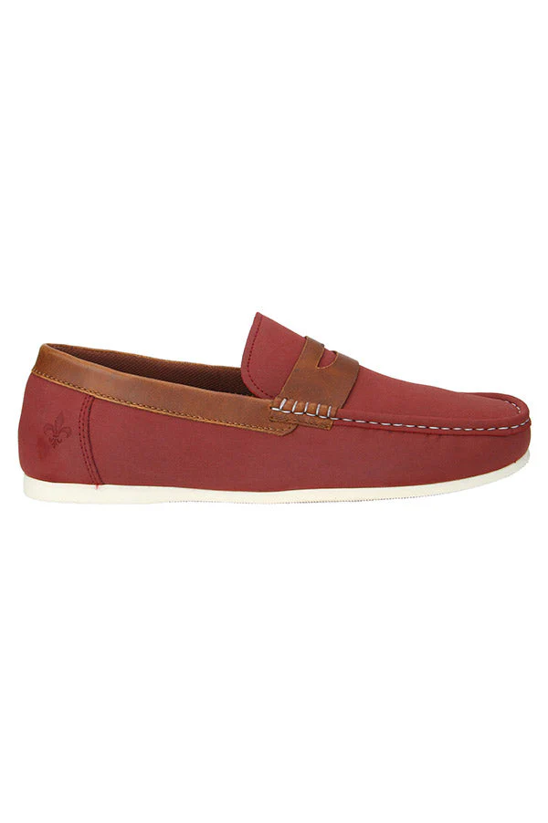 Men Maroon Loafers - Image 2