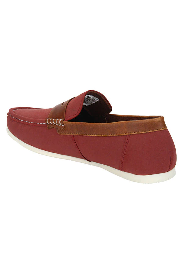 Men Maroon Loafers - Image 5