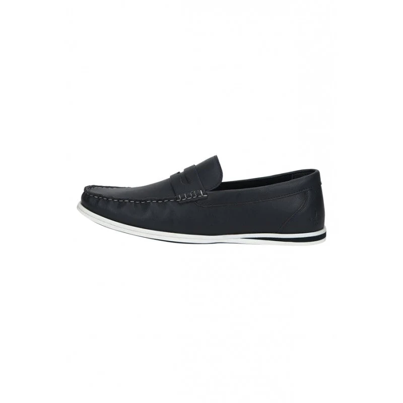Men Navy Loafers - Image 3