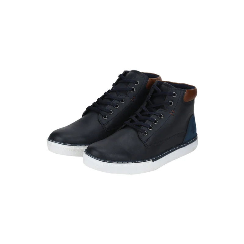 Men Navy Sneakers - Image 4