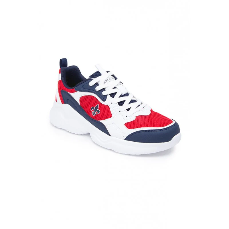 Men Red & White Sneakers - Image 2