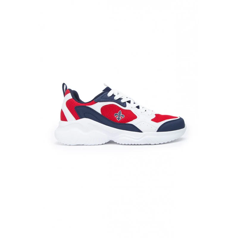 Men Red & White Sneakers - Image 3