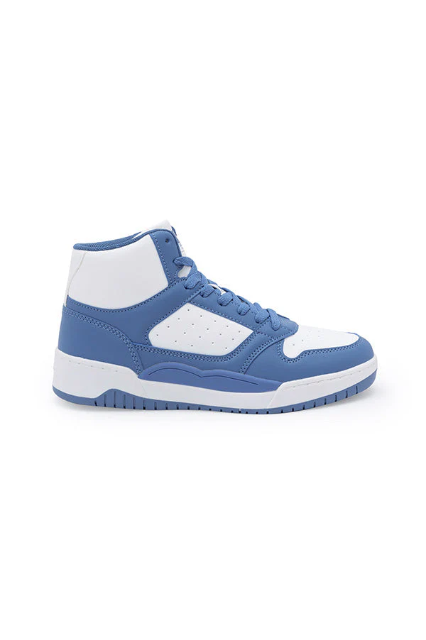 Men's Blue High-Top Sneakers - Image 3