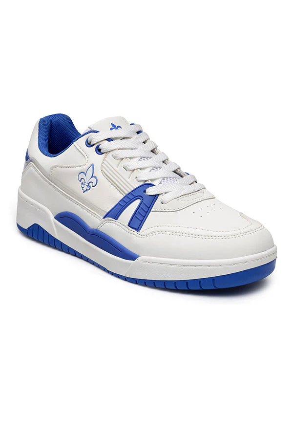 Men's White And Blue Sneakers - Image 2