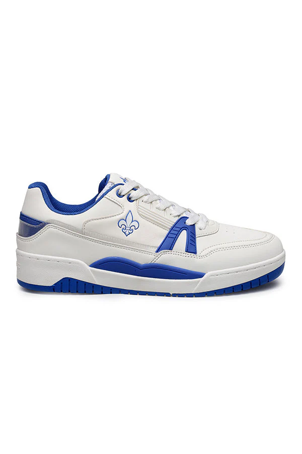 Men's White And Blue Sneakers - Image 3